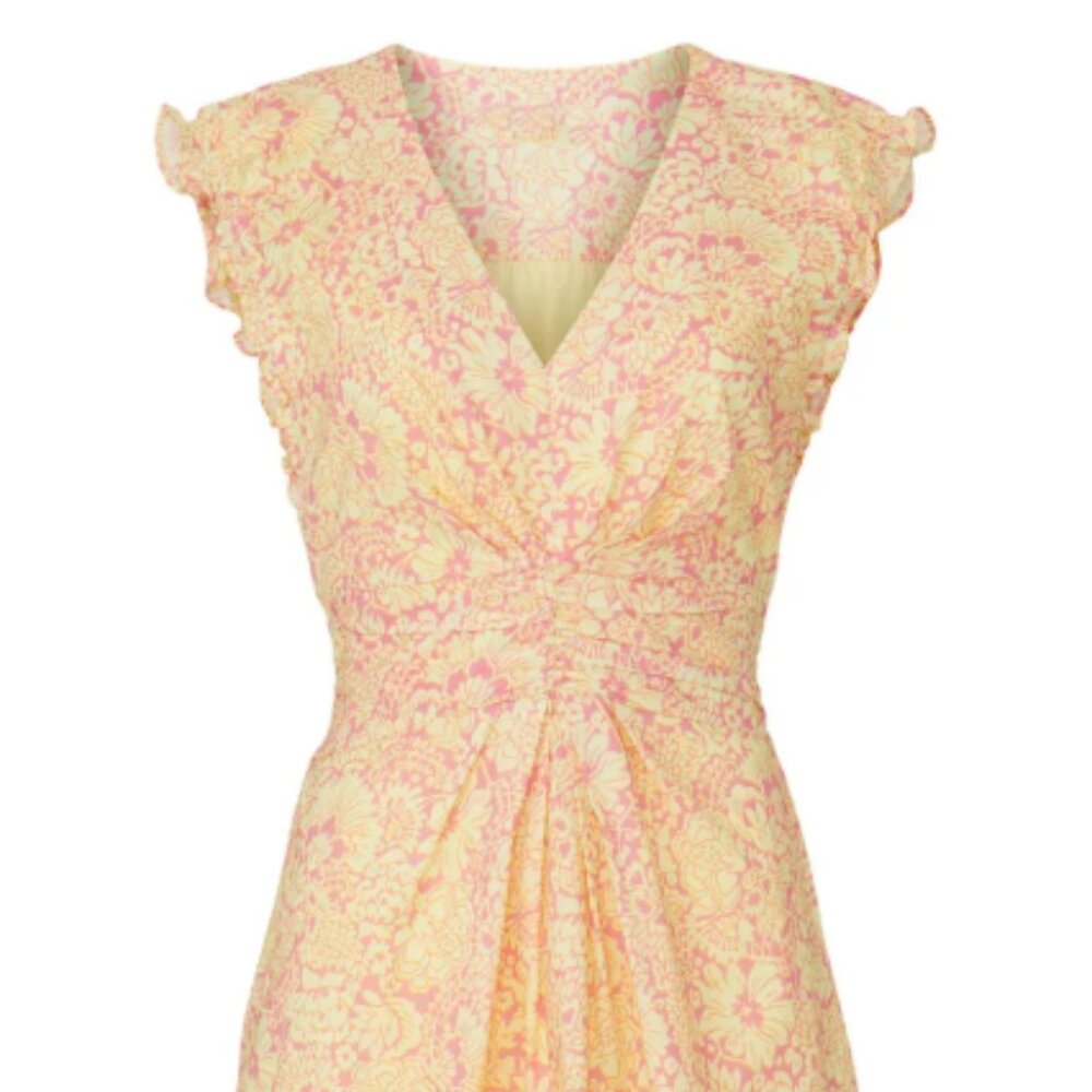 NWOT Derek Lam Paisley Floral Flare Dress Size US 12 | Retail $320